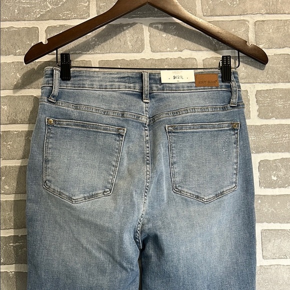 Judy‎ Blue Button Fly Skinny Blue Raw Hem Jeans Women’s Size 9/29 NWT - Picture 8 of 13